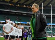 17 March 2018; Ireland head coach Joe Schmidt prior to the NatWest Six Nations Rugby Championship match between England and Ireland at Twickenham Stadium in London, England. Photo by Brendan Moran/Sportsfile