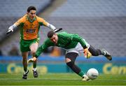 17 March 2018: Micheál Aodh Martin of Nemo Rangers in action against Ian Burke of Corofin during the AIB GAA Football All-Ireland Senior Club Championship Final match between Corofin and Nemo Rangers at Croke Park in Dublin. Photo by Stephen McCarthy/Sportsfile