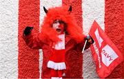 17 March 2018: Cuala supporter Ethan Smith, age seven, from Sandycove, Co Dublin, pictured during DAVY/ Cuala GAA pre-match activities ahead of the AIB GAA Hurling All-Ireland Senior Club Championship Final between Cuala and Na Piarsaigh. DAVY is proud to sponsor the Cuala Senior Hurling Team. The activities took place at Cuala GAA in Dalkey, Dublin. Photo by Sam Barnes/Sportsfile