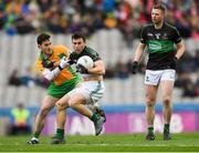 17 March 2018: Stephen Cronin of Nemo Rangers is tackled by Ian Burke of Corofin during the AIB GAA Football All-Ireland Senior Club Championship Final match between Corofin and Nemo Rangers at Croke Park in Dublin. Photo by Eóin Noonan/Sportsfile