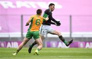 17 March 2018: Luke Connolly of Nemo Rangers in action against Liam Silke of Corofin during the AIB GAA Football All-Ireland Senior Club Championship Final match between Corofin and Nemo Rangers at Croke Park in Dublin. Photo by David Fitzgerald/Sportsfile