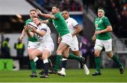 17 March 2018; Dylan Hartley of England is tackled by Rob Kearney of Ireland during the NatWest Six Nations Rugby Championship match between England and Ireland at Twickenham Stadium in London, England. Photo by Ramsey Cardy/Sportsfile