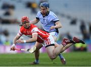 17 March 2018: David Treacy of Cuala in action against Mike Casey of Na Piarsaigh during the AIB GAA Hurling All-Ireland Senior Club Championship Final match between Cuala and Na Piarsaigh at Croke Park in Dublin. Photo by Eóin Noonan/Sportsfile