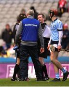 17 March 2018: Na Piarsaigh manager Shane O'Neill speaks with officials following the AIB GAA Hurling All-Ireland Senior Club Championship Final match between Cuala and Na Piarsaigh at Croke Park in Dublin. Photo by David Fitzgerald/Sportsfile