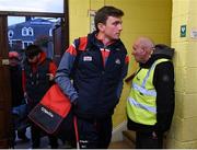 17 March 2018: Mark Collins of Cork arrives with his team-mates before the Allianz Football League Division 2 Round 6 match between Cork and Clare at Páirc Uí Rinn in Cork. Photo by Matt Browne/Sportsfile