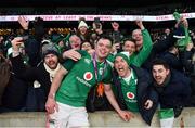 17 March 2018; James Ryan of Ireland with supporters following the NatWest Six Nations Rugby Championship match between England and Ireland at Twickenham Stadium in London, England. Photo by Ramsey Cardy/Sportsfile