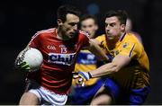 17 March 2018: John O'Rourke of Cork in action against Jamie Malone of Clare during the Allianz Football League Division 2 Round 6 match between Cork and Clare at Páirc Uí Rinn in Cork. Photo by Matt Browne/Sportsfile