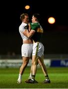 17 March 2018; Tommy Moolick of Kildare and Jack Barry of Kerry tussle off the ball during the Allianz Football League Division 1 Round 6 match between Kerry and Kildare at Austin Stack Park in Tralee, Co Kerry. Photo by Diarmuid Greene/Sportsfile