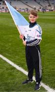 17 March 2018: AIB flagbearer Rían Hartery, age 10, who won an AIB flag bearer competition to wave on Na Piarsaigh at the AIB Senior Hurling Club Championship Final between Cuala and Na Piarsaigh at Croke Park on St. Patrick's Day. For exclusive content and behind the scenes action of the AIB GAA & Camogie Club Championships follow AIB GAA on Facebook, Twitter, Instagram and Snapchat and www.aib.ie/gaa. Photo by Stephen McCarthy/Sportsfile