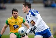 18 March 2018; Conor McManus of Monaghan in action against Paddy McGrath of Donegal during the Allianz Football League Division 1 Round 6 match between Monaghan and Donegal at St. Tiernach's Park in Clones, Monaghan. Photo by Oliver McVeigh/Sportsfile
