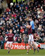 18 March 2018; James McCarthy of Dublin in action against Thomas Flynn of Galway during the Allianz Football League Division 1 Round 6 match between Galway and Dublin at Pearse Stadium, in Galway. Photo by Ray Ryan/Sportsfile