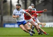 18 March 2018; Barry Coughlan of Waterford in action against Patrick Horgan of Cork during the Allianz Hurling League Division 1 Relegation Play-Off match between Waterford and Cork at Páirc Uí Rinn in Cork. Photo by Eóin Noonan/Sportsfile