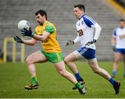 18 March 2018; Paddy McGrath of Donegal in action against Conor McManus of Monaghan during the Allianz Football League Division 1 Round 6 match between Monaghan and Donegal at St. Tiernach's Park in Clones, Monaghan. Photo by Oliver McVeigh/Sportsfile