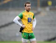 18 March 2018; A dejected Nathan Mullins of Donegal after the final whistle in the Allianz Football League Division 1 Round 6 match between Monaghan and Donegal at St. Tiernach's Park in Clones, Monaghan. Photo by Oliver McVeigh/Sportsfile