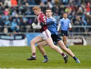 18 March 2018; Sean Andy O'Ceallaigh of Galway in action against Brain Fenton of Dublin during the Allianz Football League Division 1 Round 6 match between Galway and Dublin at Pearse Stadium, in Galway. Photo by Ray Ryan/Sportsfile