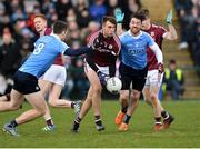 18 March 2018; Paul Conroy of Galway in action against Brian Fenton, left, and Michael Darragh Macauley of Dublin during the Allianz Football League Division 1 Round 6 match between Galway and Dublin at Pearse Stadium, in Galway. Photo by Ray Ryan/Sportsfile