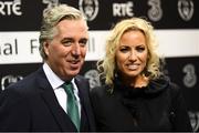18 March 2018; FAI Chief Executive John Delaney with his partner Emma English during the 3 FAI International Awards at RTE Studios in Donnybrook, Dublin. Photo by Stephen McCarthy/Sportsfile