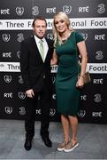 18 March 2018; Republic of Ireland Women's footballer Stephanie Roche and her partner Dean Zambras during the 3 FAI International Awards at RTE Studios in Donnybrook, Dublin. Photo by Seb Daly/Sportsfile
