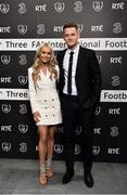 18 March 2018; Colleges & Universities International Player of the Year nominee Sean McLoughlin with partner Aoife Piggot during the 3 FAI International Awards at RTE Studios in Donnybrook, Dublin. Photo by Seb Daly/Sportsfile