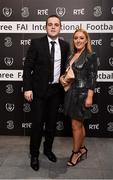 18 March 2018; Liffey Wanderers coach Scott Foley and his partner Amy O'Brien during the 3 FAI International Awards at RTE Studios in Donnybrook, Dublin. Photo by Seb Daly/Sportsfile