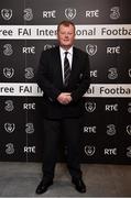 18 March 2018; Des Dunleavy from Dundalk FC during the 3 FAI International Awards at RTE Studios in Donnybrook, Dublin. Photo by Seb Daly/Sportsfile