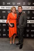 18 March 2018; Stephen Lambert from Bohemians FC and his partner Susan Lambert during the 3 FAI International Awards at RTE Studios in Donnybrook, Dublin. Photo by Seb Daly/Sportsfile