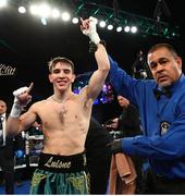 17 March 2018; Michael Conlan celebrates defeating David Berna after their super bantamweight bout at The Theater at Madison Square Garden in New York, USA. Mikey Williams / Top Rank / Sportsfile