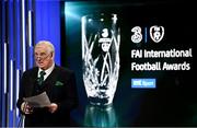 18 March 2018; FAI President Tony Fitzgerald during the 3 FAI International Awards at RTE Studios in Donnybrook, Dublin. Photo by Stephen McCarthy/Sportsfile