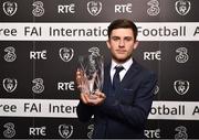 18 March 2018; Under 17 International Player of the Year Aaron Bolger during the 3 FAI International Awards at RTE Studios in Donnybrook, Dublin. Photo by Seb Daly/Sportsfile