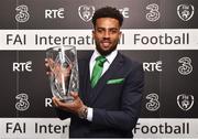 18 March 2018; Young International Player of the Year Cyrus Christie during the 3 FAI International Awards at RTE Studios in Donnybrook, Dublin. Photo by Seb Daly/Sportsfile