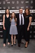 18 March 2018; In attendance from left are, Sarah, Sinead, Mark and Bernie Magee during the 3 FAI International Awards at RTE Studios in Donnybrook, Dublin. Photo by Seb Daly/Sportsfile