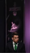 18 March 2018; Republic of Ireland's Seamus Coleman during the 3 FAI International Awards at RTE Studios in Donnybrook, Dublin. Photo by Stephen McCarthy/Sportsfile