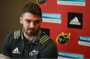 19 March 2018; Sam Arnold during a Munster Rugby Press Conference at the University of Limerick in Limerick.  Photo by Diarmuid Greene/Sportsfile