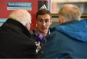 19 March 2018; Tommy O'Donnell speaking to reporters during a Munster Rugby Press Conference at the University of Limerick in Limerick.  Photo by Diarmuid Greene/Sportsfile