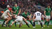 17 March 2018; Tadhg Furlong of Ireland in action against Sam Simmonds of England during the NatWest Six Nations Rugby Championship match between England and Ireland at Twickenham Stadium in London, England. Photo by Brendan Moran/Sportsfile
