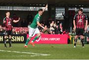19 March 2018; Graham Cummins of Cork City celebrates after scoring his side's first goal during the SSE Airtricity League Premier Division match between Cork City and Bohemians at Turner's Cross in Cork. Photo by Eóin Noonan/Sportsfile
