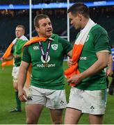 17 March 2018; Sean Cronin, left, and Jonathan Sexton of Ireland after the NatWest Six Nations Rugby Championship match between England and Ireland at Twickenham Stadium in London, England. Photo by Brendan Moran/Sportsfile