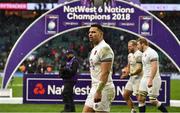 17 March 2018; Ben Te'o of England leaves the pitch after the NatWest Six Nations Rugby Championship match between England and Ireland at Twickenham Stadium in London, England. Photo by Brendan Moran/Sportsfile