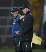 19 March 2018; Clare joint managers Donal Moloney, right, and Gerry O'Connor during the Allianz Hurling League Division 1 quarter-final match between Limerick and Clare at the Gaelic Grounds in Limerick.  Photo by Diarmuid Greene/Sportsfile
