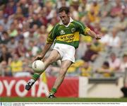 4 August 2003; John Sheehan of Kerry during the Bank of Ireland All-Ireland Senior Football Championship Quarter Final match between Kerry and Roscommon at Croke Park in Dublin. Photo by Brendan Moran/Sportsfile
