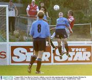 7 August 2003; Tony Bird of St Patrick's Athletic scores his sides opening goal during Eircom League Premier Division match betweem St Patrick's Athletic and UCD at Richmond Park in Dublin. Photo by Damien Eagers/Sportsfile