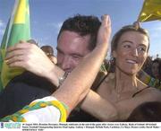 10 August 2003; Brendan Devenney of Donegal, celebrates after his side'c victory in the Bank of Ireland All-Ireland Senior Football Championship Quarter-Final replay match between Galway and Donegal at McHale Park in Castlebar, Co Mayo. Photo by David Maher/Sportsfile