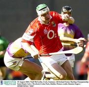 10 August 2003; Niall McCarthy of Cork during Guinness All-Ireland Senior Hurling Championship Semi-Final match between Cork and Wexford at Croke Park in Dublin. Photo by Damien Eagers/Sportsfile