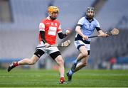 17 March 2018: Paul Schutte of Cuala in action against Cathal King of Na Piarsaigh during the AIB GAA Hurling All-Ireland Senior Club Championship Final match between Cuala and Na Piarsaigh at Croke Park in Dublin. Photo by Stephen McCarthy/Sportsfile