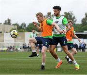 20 March 2018; Daryl Horgan and Derrick Williams, right, during Republic of Ireland squad training at Regnum Sports Centre in Belek, Turkey. Photo by Stephen McCarthy/Sportsfile