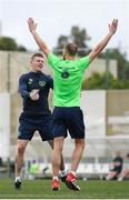 20 March 2018; James McClean, left, and David Meyler during Republic of Ireland squad training at Regnum Sports Centre in Belek, Turkey. Photo by Stephen McCarthy/Sportsfile