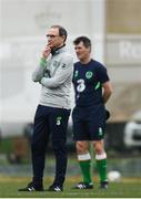 20 March 2018; Manager Martin O'Neill and assistant manager Roy Keane, right, during Republic of Ireland squad training at Regnum Sports Centre in Belek, Turkey. Photo by Stephen McCarthy/Sportsfile