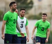 20 March 2018; Seamus Coleman, right, during Republic of Ireland squad training at Regnum Sports Centre in Belek, Turkey. Photo by Stephen McCarthy/Sportsfile