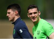 20 March 2018; Darragh Lenihan and Declan Rice, left, during Republic of Ireland squad training at Regnum Sports Centre in Belek, Turkey. Photo by Stephen McCarthy/Sportsfile