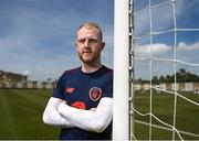 21 March 2018; Aaron McCarey poses for a portrait after speaking to media following Republic of Ireland squad training at Regnum Sports Centre in Belek, Turkey. Photo by Stephen McCarthy/Sportsfile
